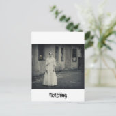 Alien Postkarte beobachten (Stehend Vorderseite)