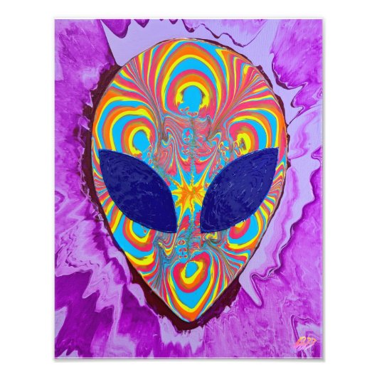 Alien Pour Art Print Fotodruck (Vorne)