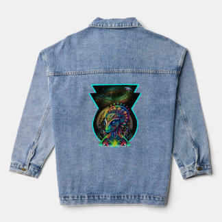 Alien Psychedelic Cosmic Galaxy UFO Jeansjacke