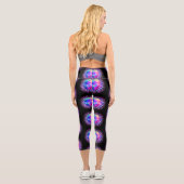 Alien Psychedelic Meditation Capri Leggings (Rückseite)