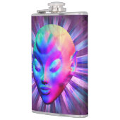 Alien Psychedelic Meditation Flachmann (Links)