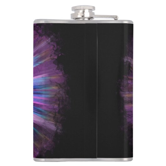 Alien Psychedelic Meditation Flachmann (Rückseite)