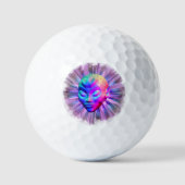 Alien Psychedelic Meditation Golfball (Vorderseite)