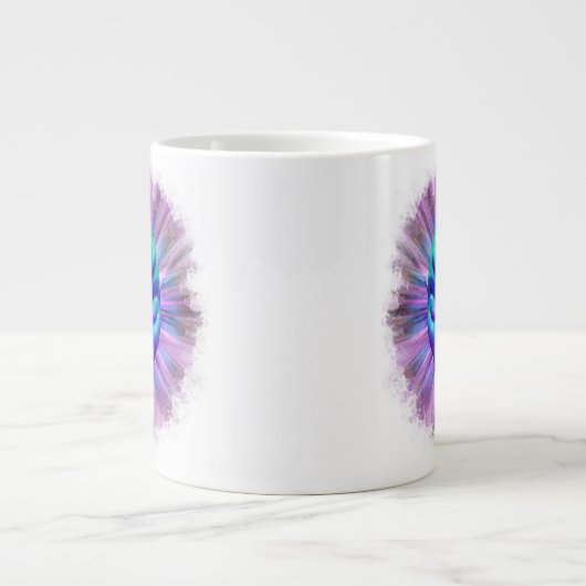 Alien Psychedelic Meditation Jumbo-Tasse (Vorderseite)
