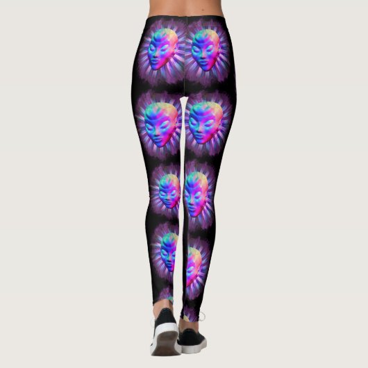 Alien Psychedelic Meditation Leggings (Rückseite)