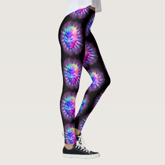 Alien Psychedelic Meditation Leggings (Rechts)