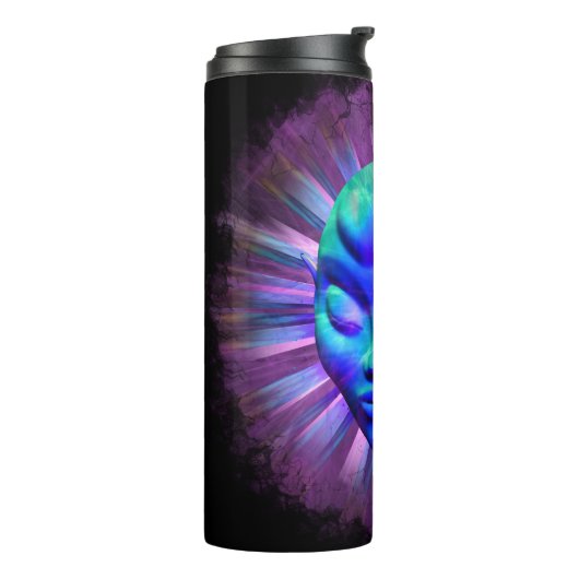 Alien Psychedelic Meditation Thermosbecher (Nach links gedreht)