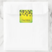 Alien Quadratischer Aufkleber (Tasche)