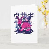 Alien Rabbit Karte (Gelbe Blume)