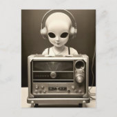 Alien Radio Postkarte (Vorderseite)
