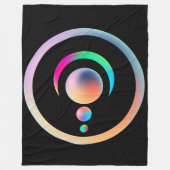 Alien Rainbow Crop Circles Fleecedecke (Vorderseite)