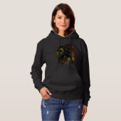 Alien Rasta Rastafarian Rastafari UFO Extraterrest Hoodie (Vorne ganz)