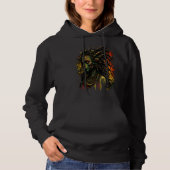 Alien Rasta Rastafarian Rastafari UFO Extraterrest Hoodie (Vorderseite)
