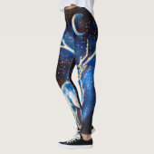 Alien-Raum-Rotwild-Yoga Leggings (Links)