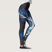 Alien-Raum-Rotwild-Yoga Leggings (Rechts)