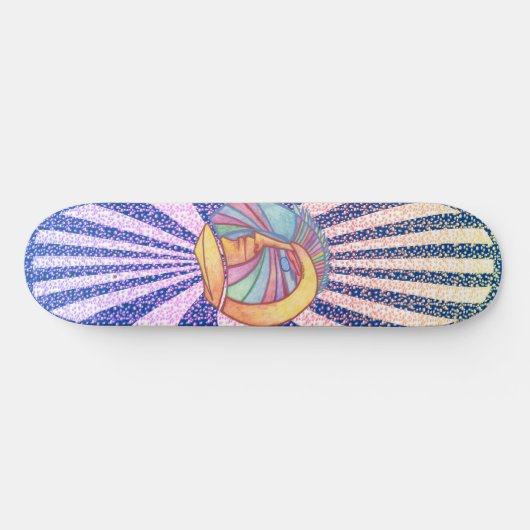 Alien Raumfahrer Skateboard (Horizontal)