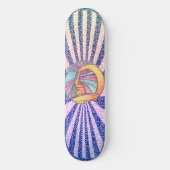 Alien Raumfahrer Skateboard (Vorderseite)