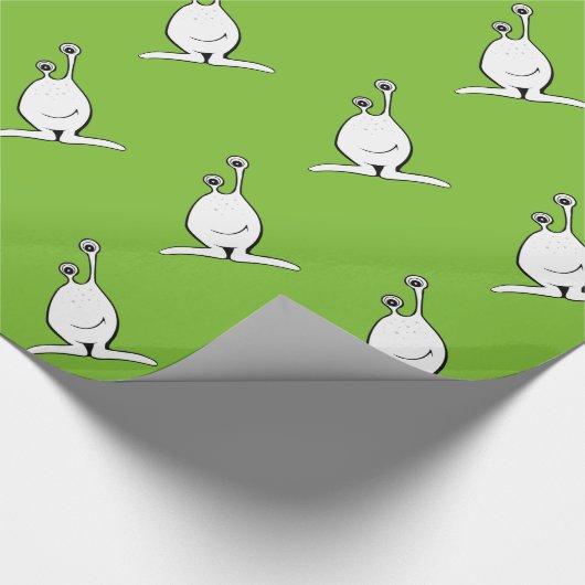Alien, Raumfahrer, UFO Geschenkpapier (Ecke)