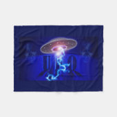 Alien Raumfahrt Fleecedecke (Vorderseite (Horizontal))