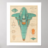 Alien Raumschiff Print, Value Poster Paper (Matte) (Vorne)