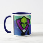Alien-Raumschiff-Tasse 1 Tasse (Links)