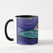 Alien Raumschiff UAP paranormal Tasse (Links)