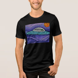 Alien Raumschiff UAP paranormal Tri-Blend Shirt
