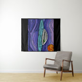 Alien Raumschiff UAP paranormal Wandteppich (Beispiel (Horizontal))