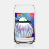 Alien Raumschiff UFO Space Dosenglas (Rückseite)