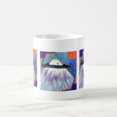 Alien Raumschiff UFO Space Kaffeetasse (Mittel)