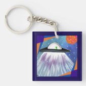 Alien Raumschiff UFO Space Schlüsselanhänger (Vorderseite)
