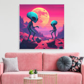 Alien Rave Leinwanddruck (Insitu (Wohnzimmer))