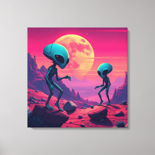 Alien Rave Leinwanddruck