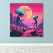 Alien Rave Leinwanddruck (Insitu (Holzboden))