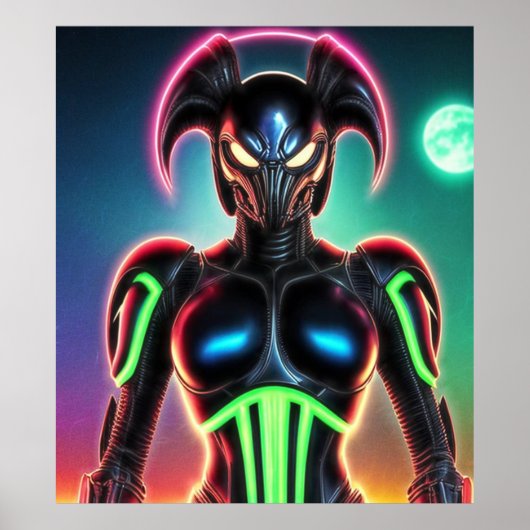 Alien Raven 01 Poster (Vorne)
