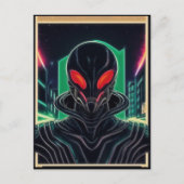 Alien Raven 05 Postkarte (Vorderseite)