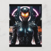 Alien Raven 08 Postkarte (Vorderseite)