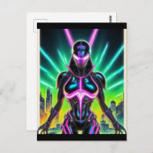 Alien Raven 09 Postkarte (Vorne/Hinten)