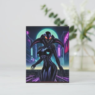 Alien Raven 10 Postkarte