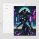 Alien Raven 10 Postkarte (Vorne/Hinten)