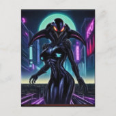 Alien Raven 10 Postkarte (Vorderseite)