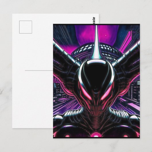 Alien Raven 11 Postkarte (Vorne/Hinten)