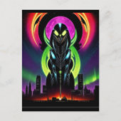 Alien Raven 13 Postkarte (Vorderseite)