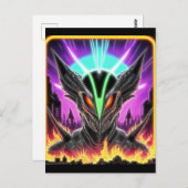 Alien Raven 15 Postkarte (Vorne/Hinten)