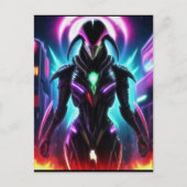 Alien Raven 16 Postkarte (Vorderseite)