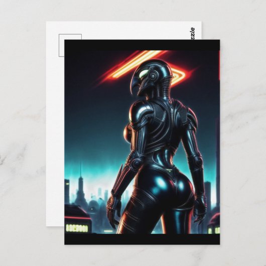 Alien Raven 17 Postkarte (Vorne/Hinten)