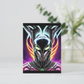 Alien Raven 18 Postkarte (Stehend Vorderseite)