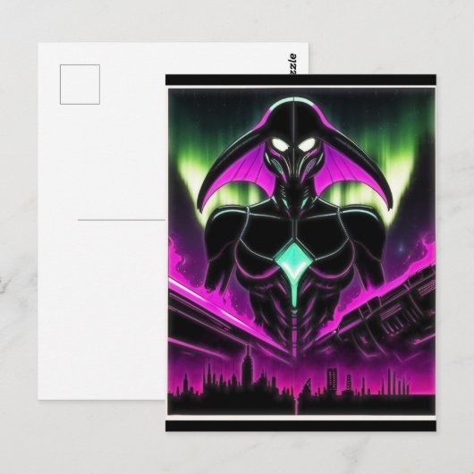 Alien Raven 20 Postkarte (Vorne/Hinten)