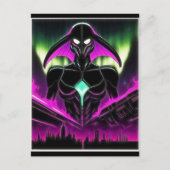 Alien Raven 20 Postkarte (Vorderseite)