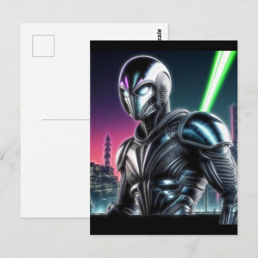 Alien Raven 21 Postkarte (Vorne/Hinten)